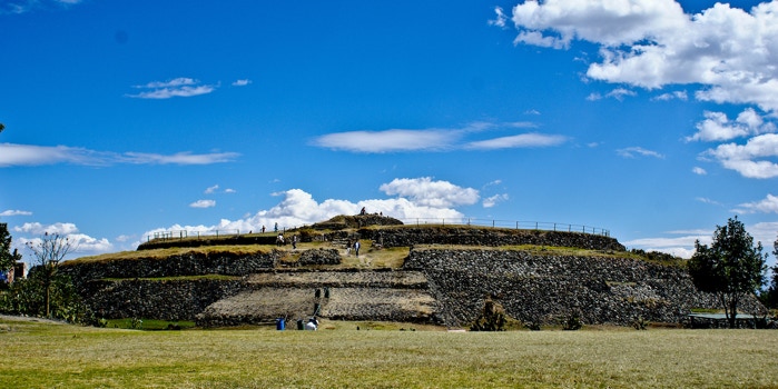 Cuicuilco Temple Cuicuilco archaeological site in Mexico City